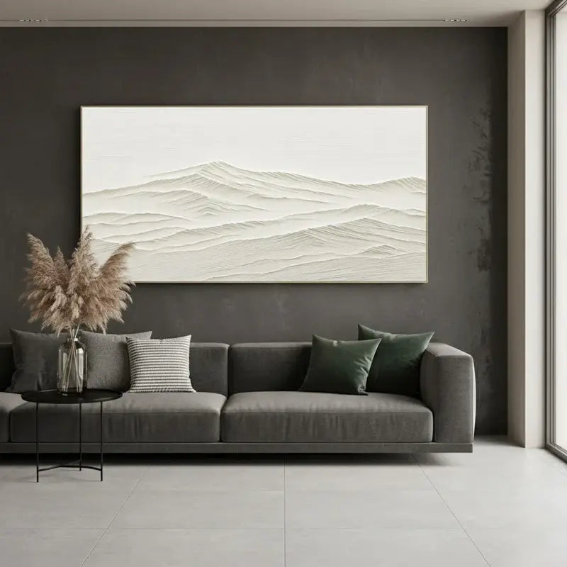 Plaster Art Minimalist Textured Painting #WM12 ArtiQuo