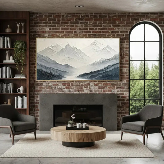 Plaster Art Minimalist Textured Painting #WM1 ArtiQuo