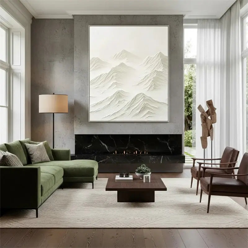 Plaster Art Minimalist Textured Painting #WM27 ArtiQuo