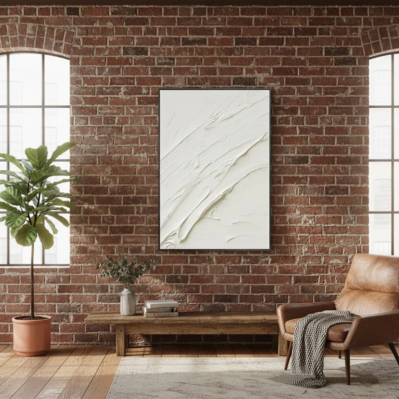 Plaster Art Minimalist Textured Painting #WM40 ArtiQuo