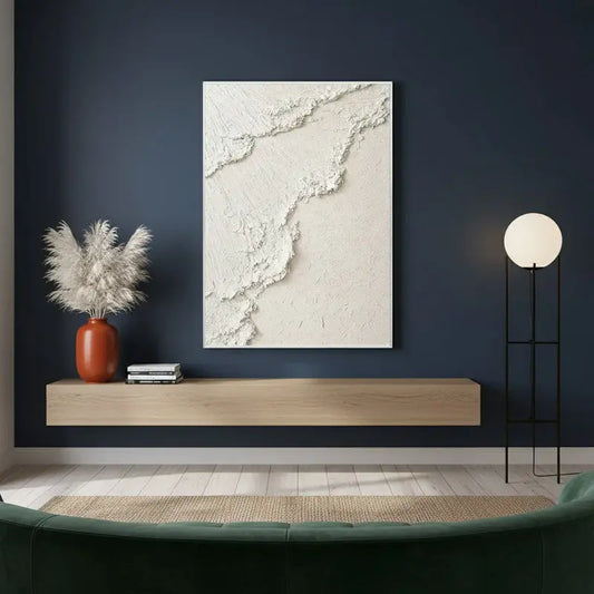 Beige Minimalist Textured Wall Art #WM7 ArtiQuo