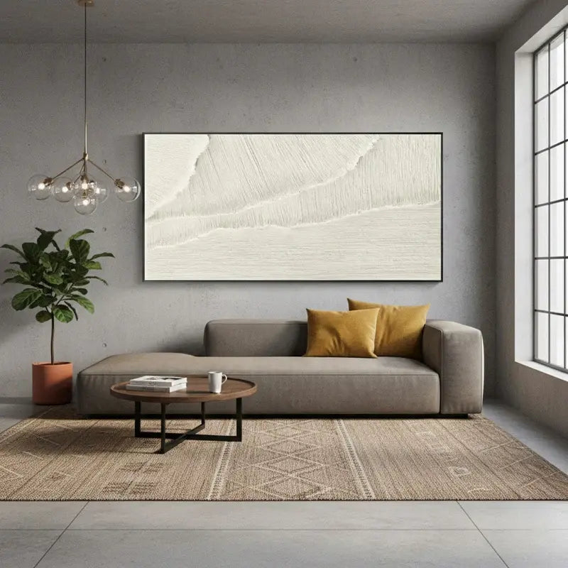 Plaster Art Minimalist Textured Painting #WM11 ArtiQuo