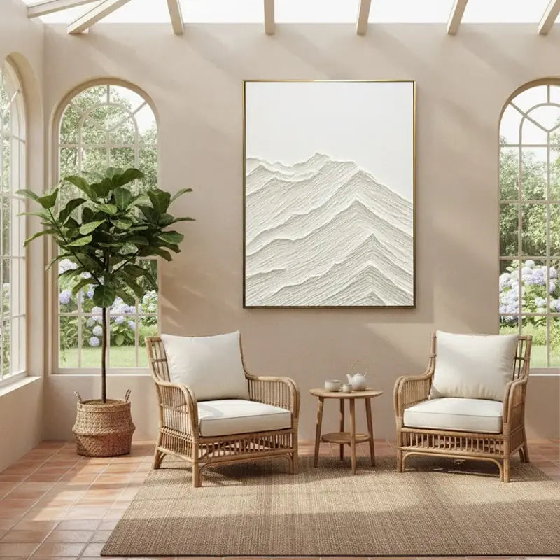 Plaster Art Minimalist Textured Painting #WM19 ArtiQuo
