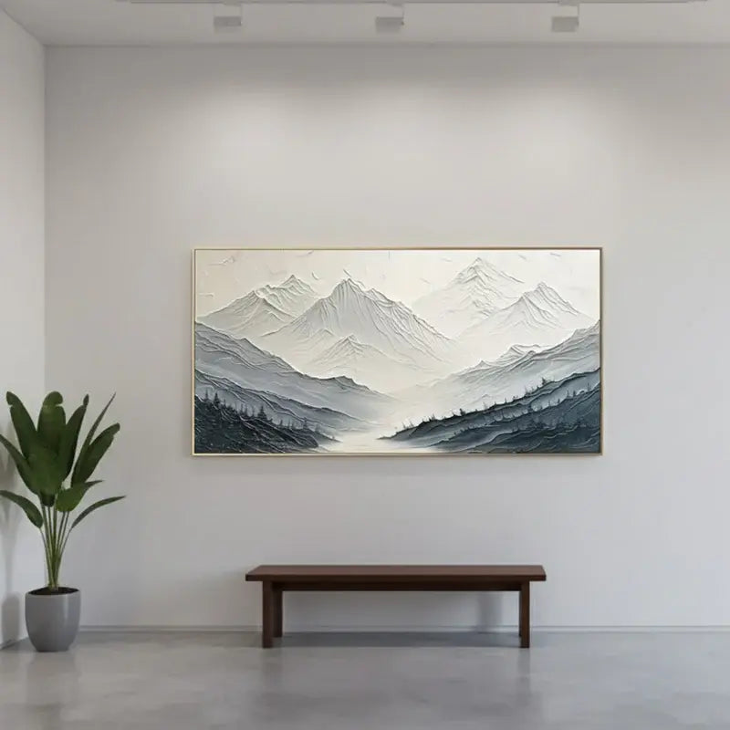Plaster Art Minimalist Textured Painting #WM1 ArtiQuo