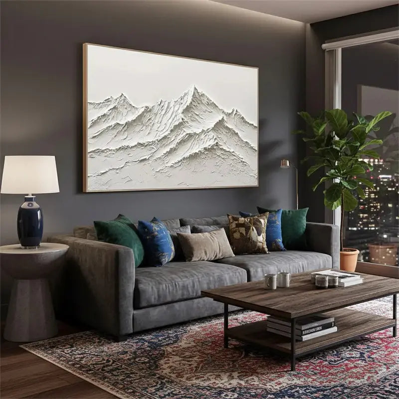 Plaster Art Minimalist Textured Painting #WM29 ArtiQuo