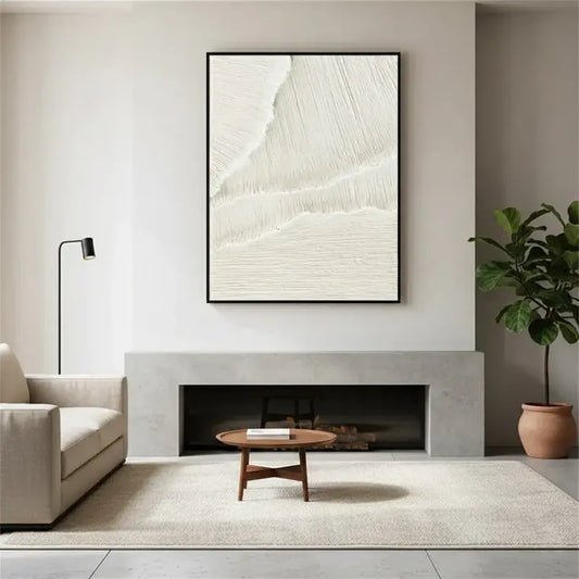 Plaster Art Minimalist Textured Painting #WM2 ArtiQuo