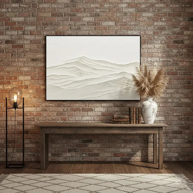 Plaster Art Minimalist Textured Painting #WM12 ArtiQuo
