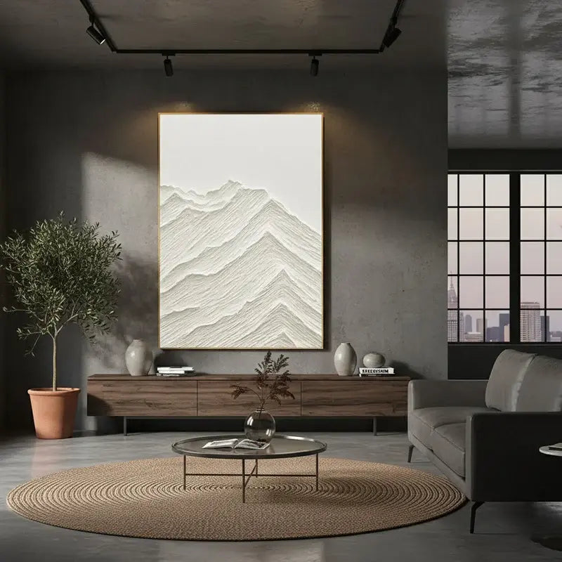 Plaster Art Minimalist Textured Painting #WM19 ArtiQuo