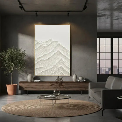Plaster Art Minimalist Textured Painting #WM19 ArtiQuo