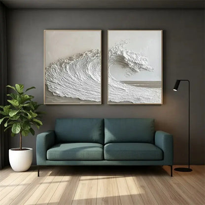 Ocean And Sky Painting Set of 2 #WM23 ArtiQuo