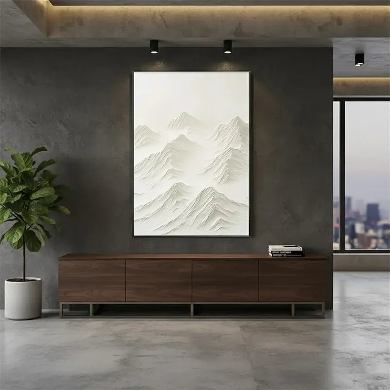 Plaster Art Minimalist Textured Painting #WM27 ArtiQuo