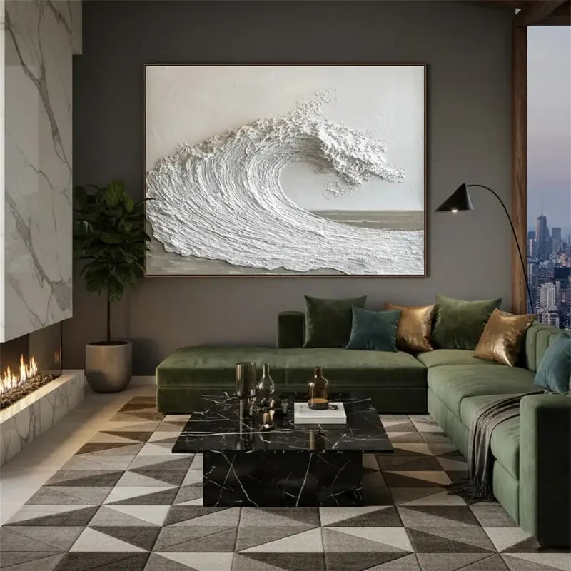 Ocean And Sky Painting #WM6 ArtiQuo